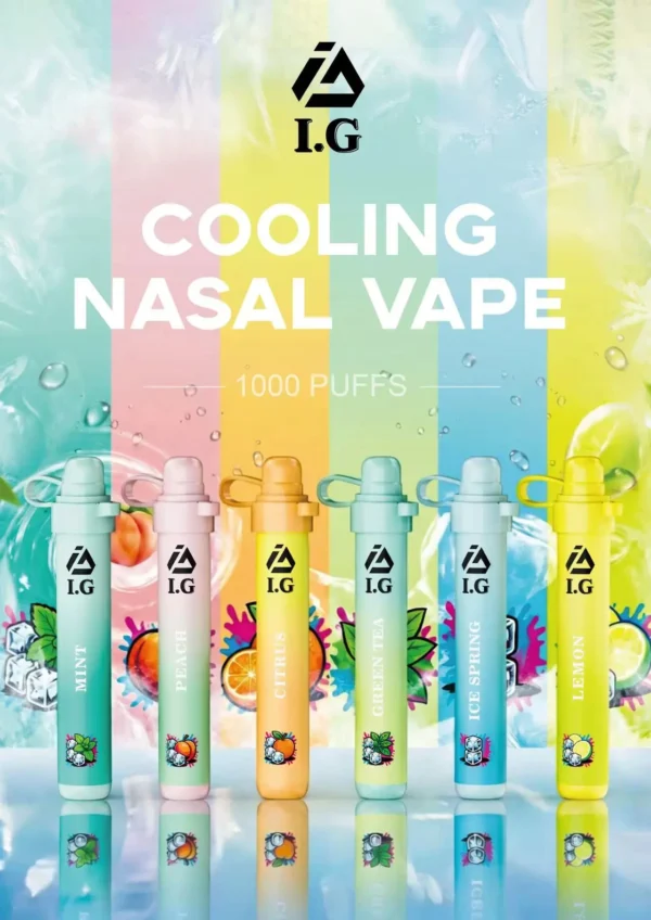 I.G 夏威夷 1000口 鼻通 涼感鼻吸薄荷棒 1000口使用次數/6款香氣可選版本