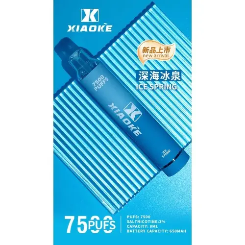 1733109461b2bba99cdb79d794b080ebaf4d0b6590_local-500x500-1.webp XIAOKE 梟客 7500口 拋棄式電子煙 網狀霧化/8ml油艙/650mAh電池/Type-C快充