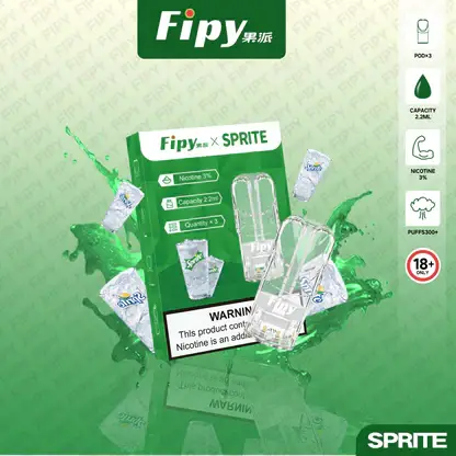 Fipy 果派 一代通用煙彈 2.2ml容量/透明美學/頂級陶瓷芯/3%尼古丁鹽/通用一代主機【買3贈主機】
