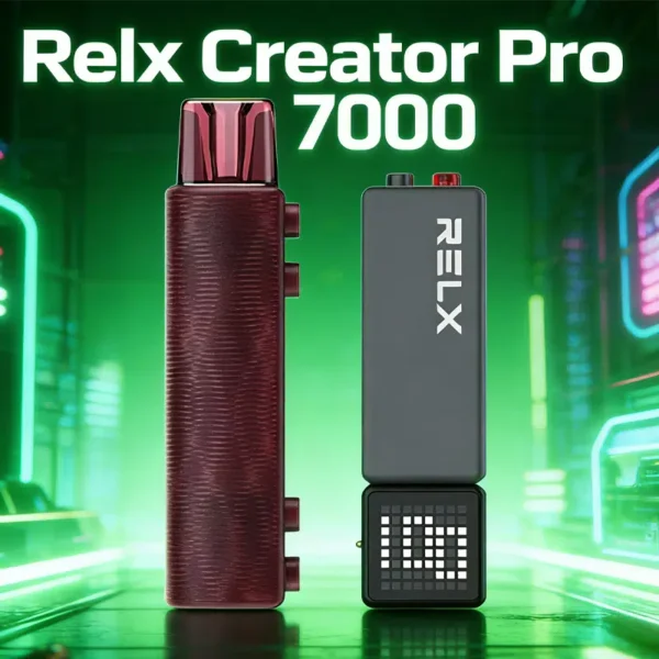RELX 悅刻 Creator積木 7000口 拋棄式電子煙入門套裝 含主機/6ml儲油/3%尼古丁鹽
